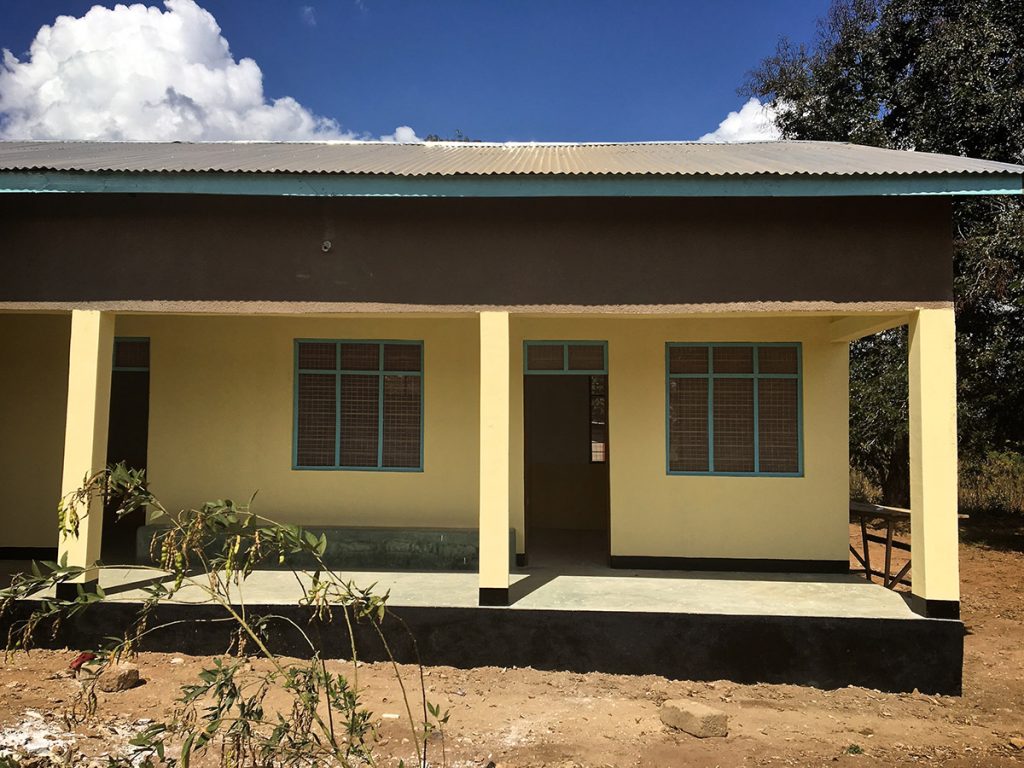 front view of Mnyambe dispensary new building