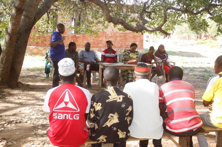 Training session for farmers in one village, African Palms Project