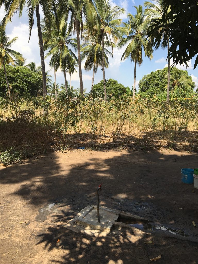 another at water a much shorter distante point pipeline at Chipinpinbi project funded-by  African Palms-selling palm crosses